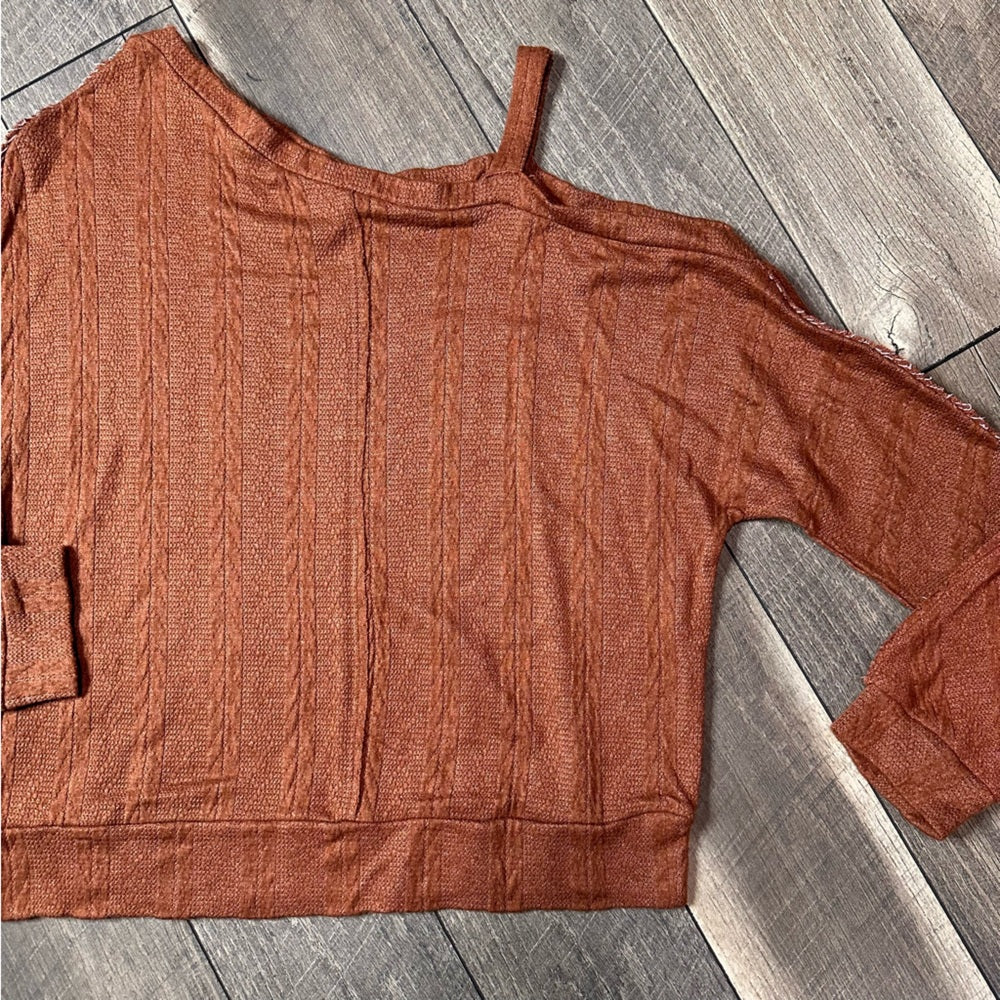 Daytrip Open Shoulder Long Sleeve Top