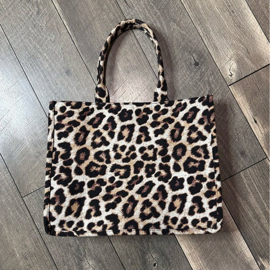 H&M Large Leopard Tote Bag