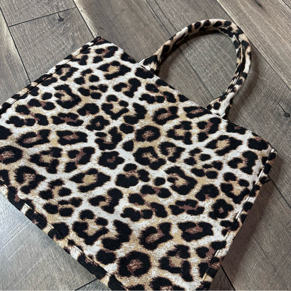 H&M Large Leopard Tote Bag