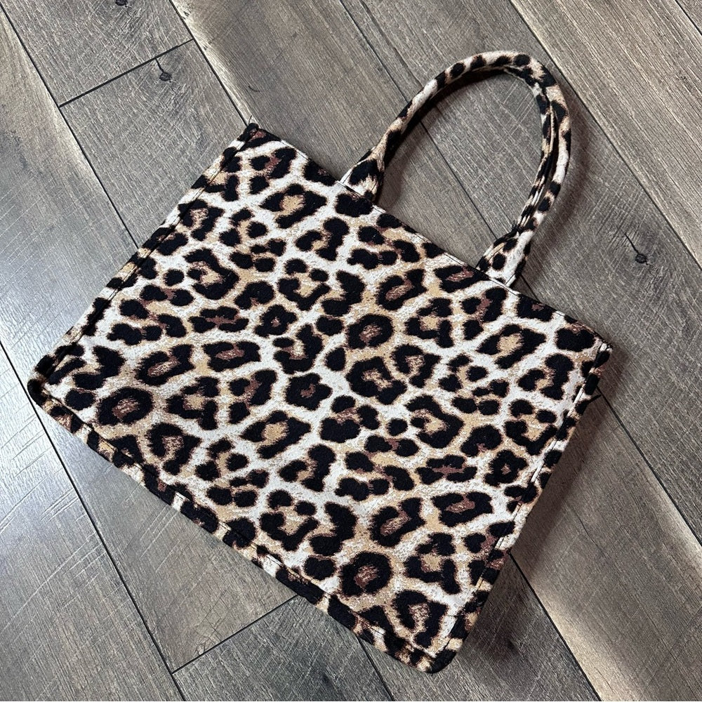 H&M Large Leopard Tote Bag