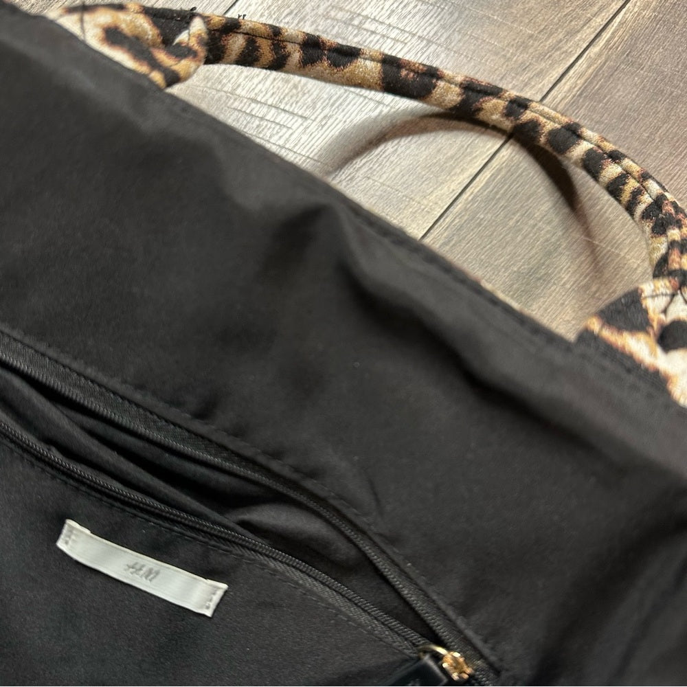 H&M Large Leopard Tote Bag