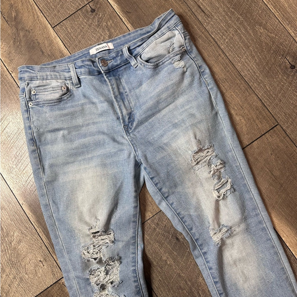 Zenana Distressed Skinny Jeans