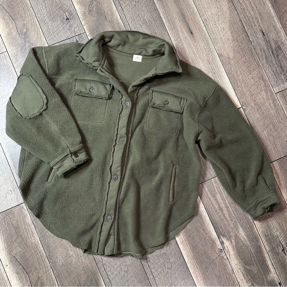 Blue Buttercup Fleece Shacket