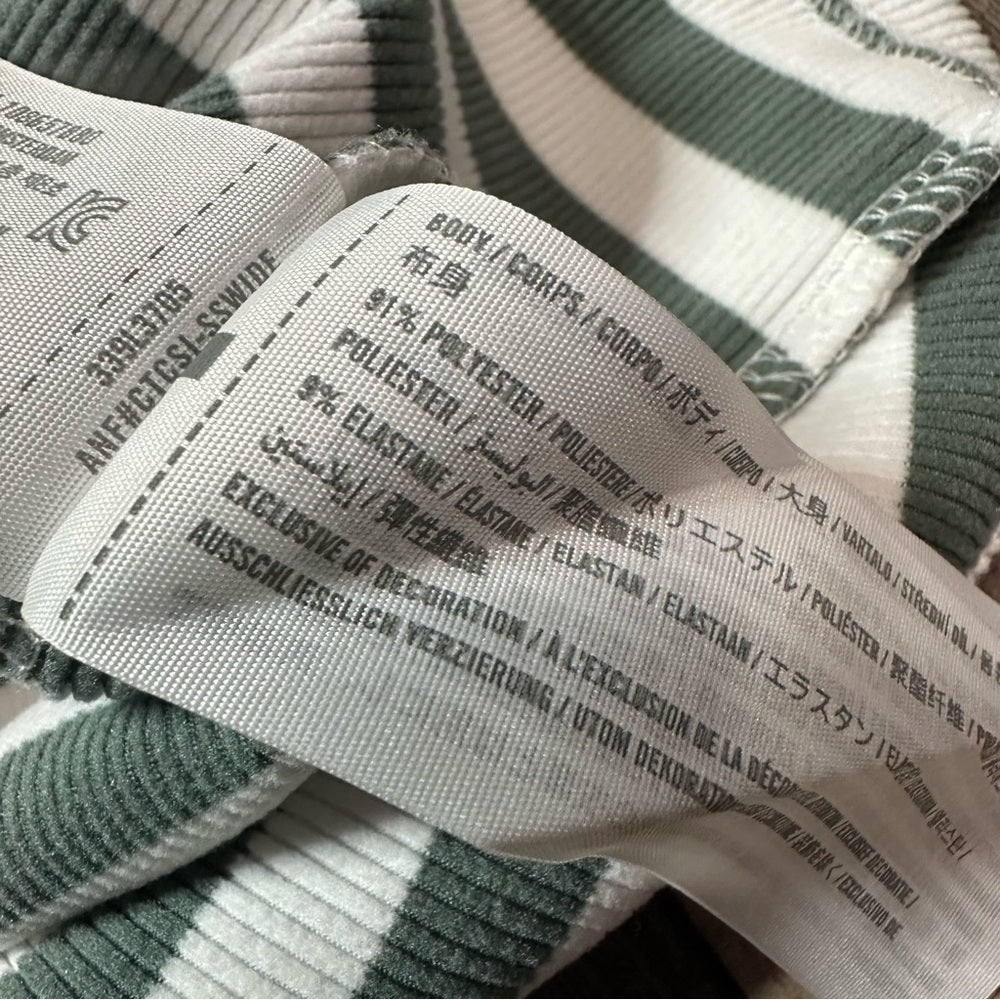 Hollister Striped Scoop Neck Long Sleeve Top