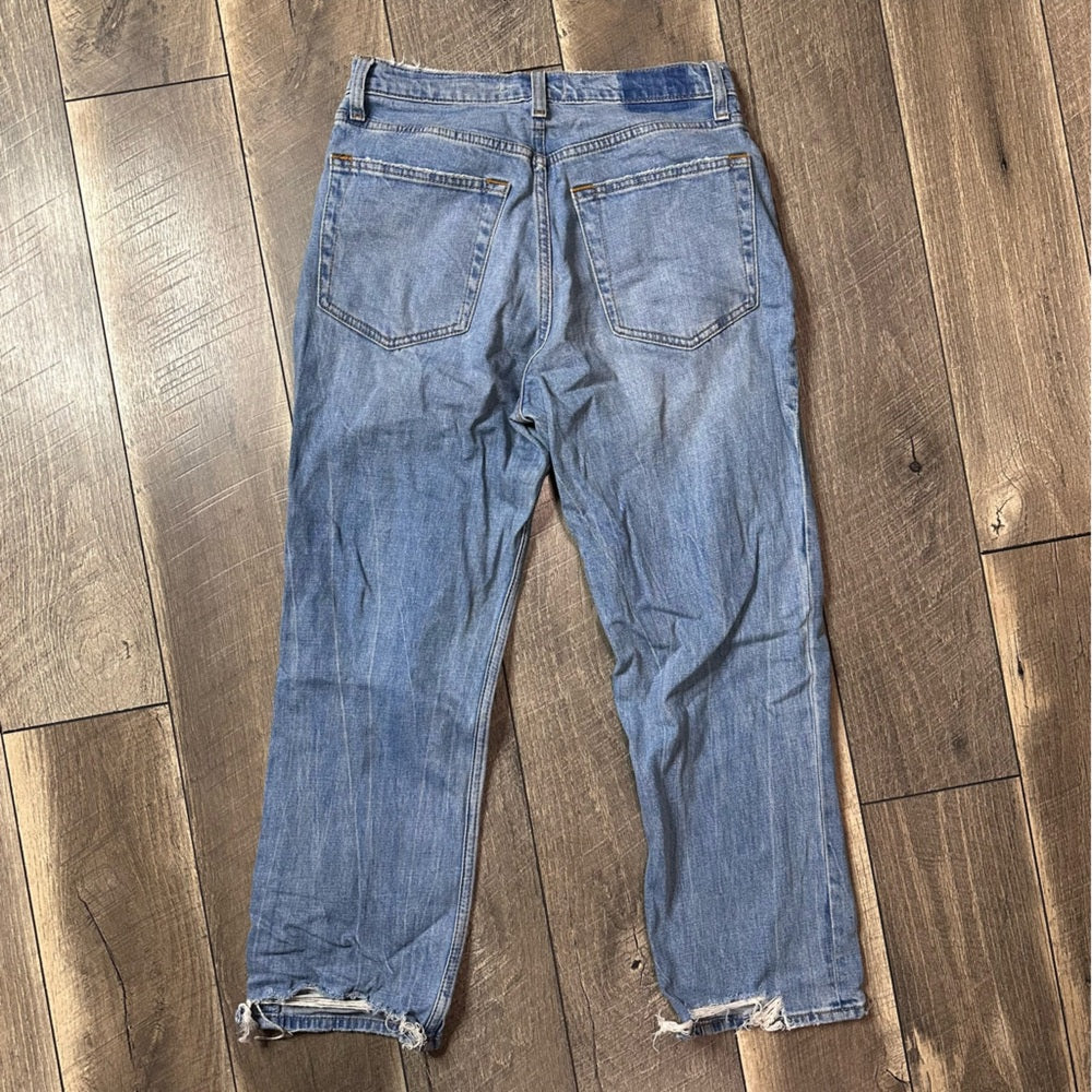 Abercrombie & Fitch Ankle Straight Leg Jeans