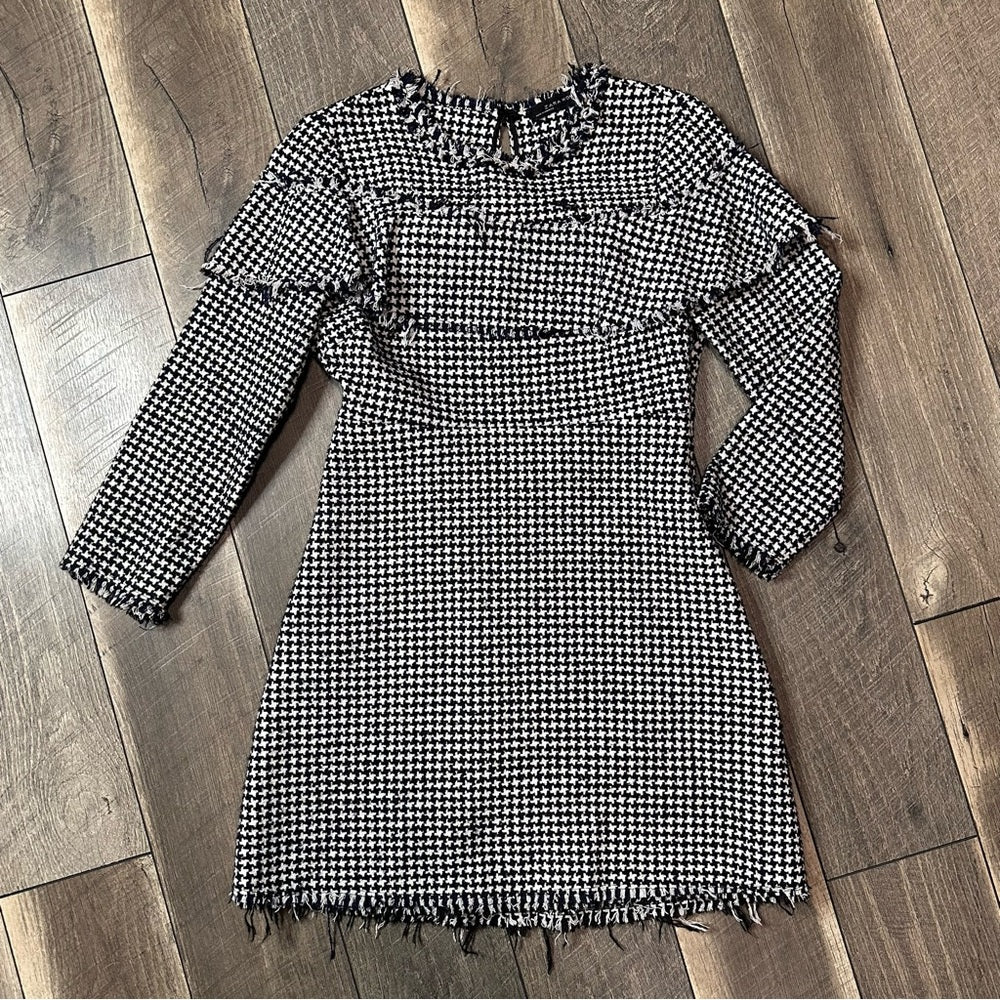 Zara Houndstooth Dress