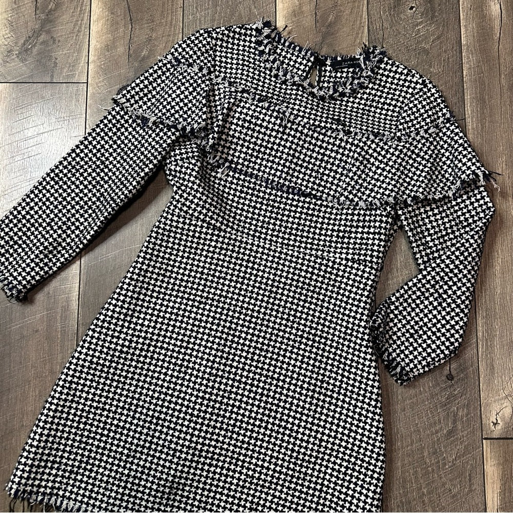 Zara Houndstooth Dress