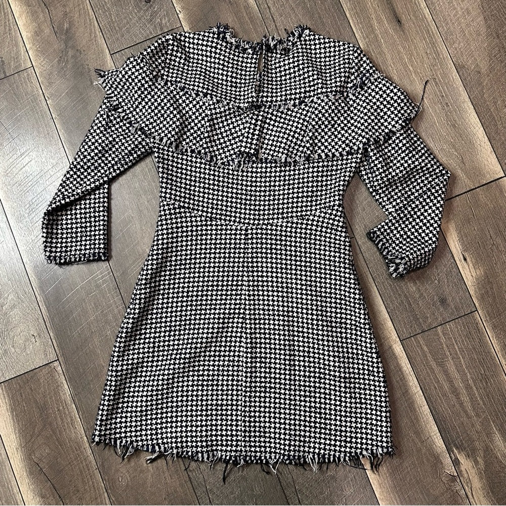 Zara Houndstooth Dress