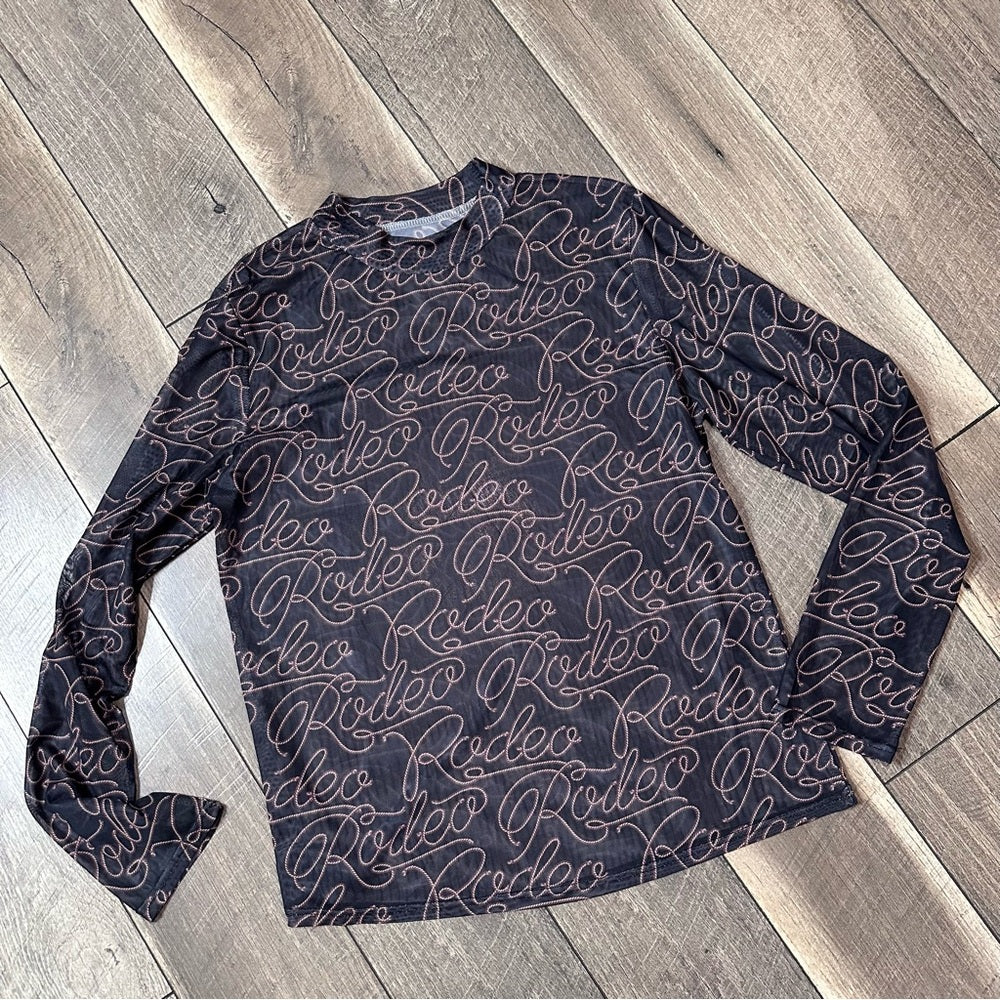 Rodeo Sheer Long Sleeve Top