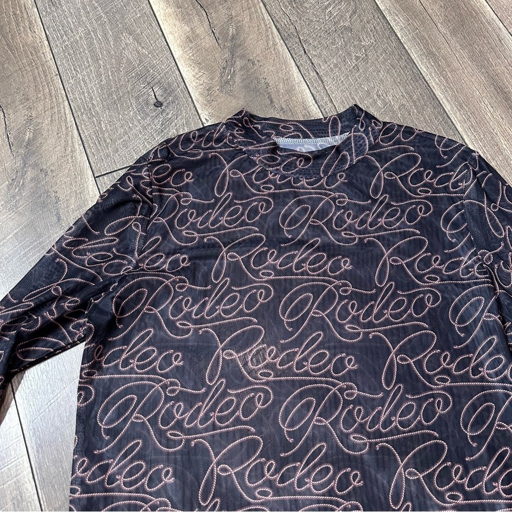 Rodeo Sheer Long Sleeve Top
