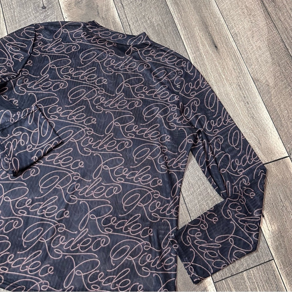 Rodeo Sheer Long Sleeve Top