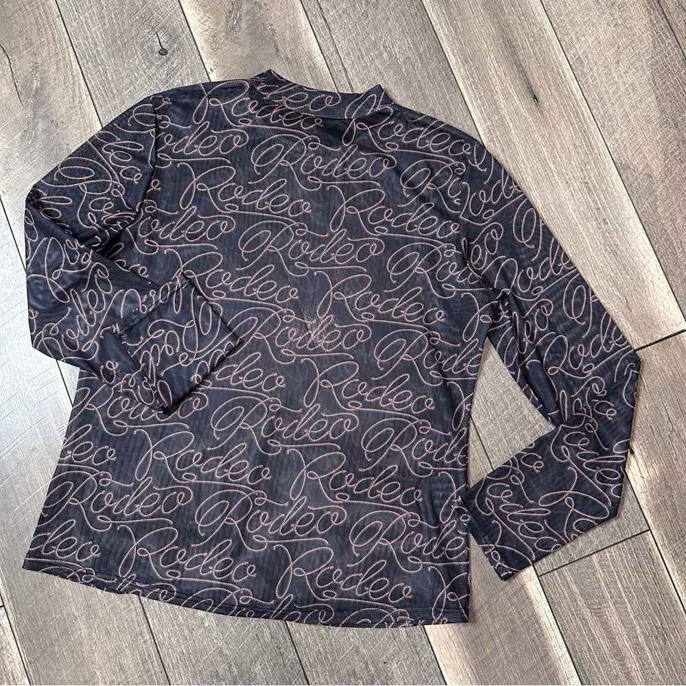 Rodeo Sheer Long Sleeve Top