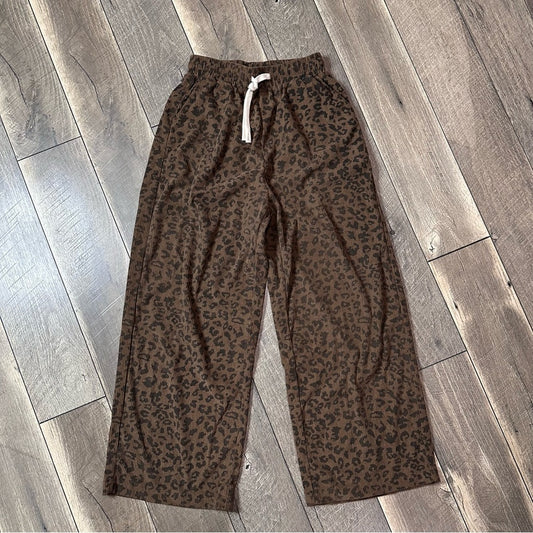 Dazy Leopard Wide Leg Pants