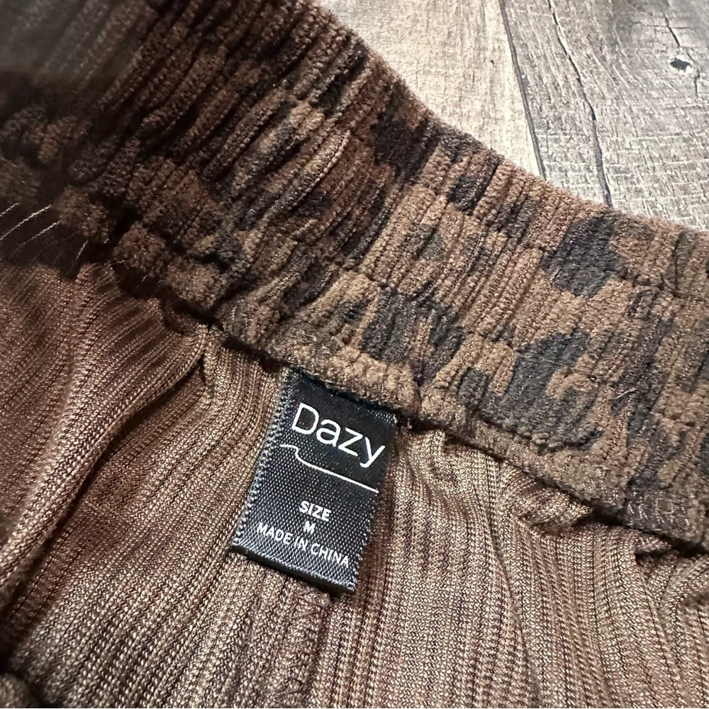 Dazy Leopard Wide Leg Pants