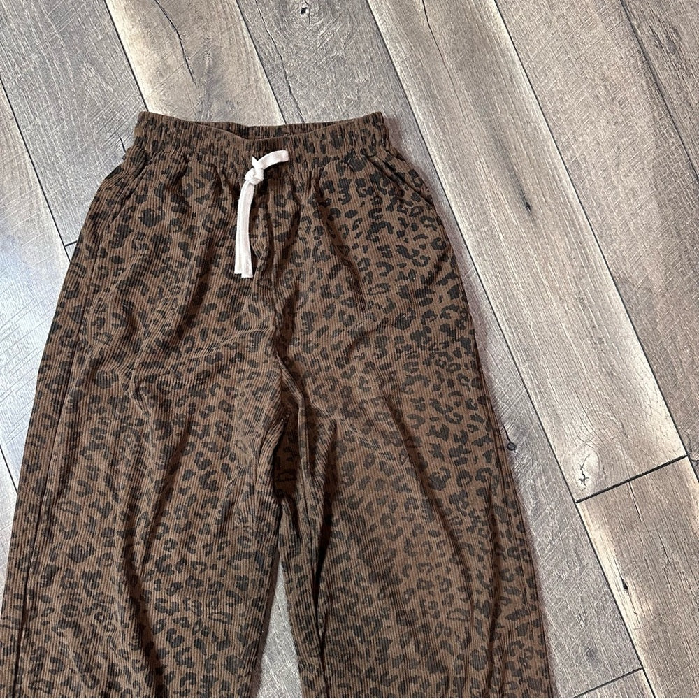 Dazy Leopard Wide Leg Pants