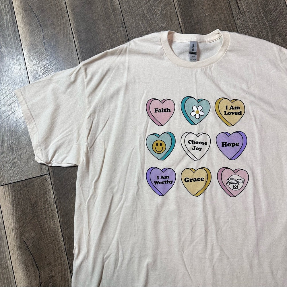 Gildan Valentines Day Hearts T-Shirt