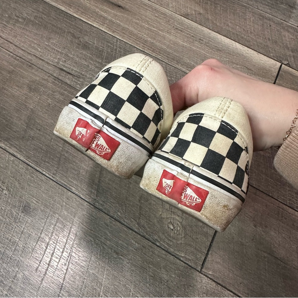 Vans Checkered Low Top Slip On Shoes