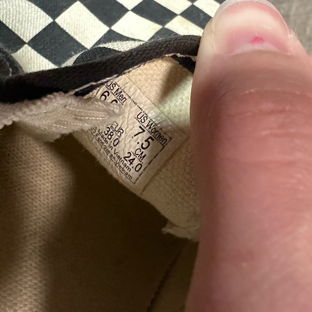 Vans Checkered Low Top Slip On Shoes