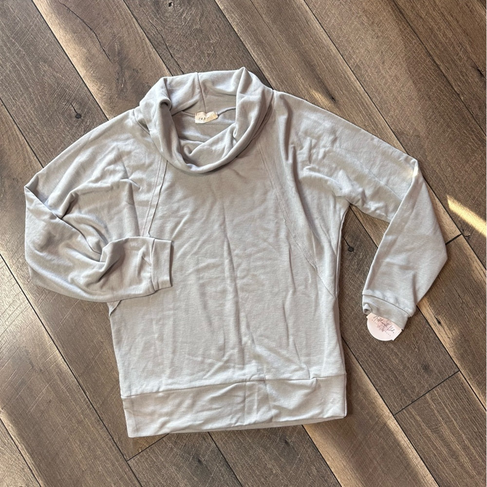 143 Story by Line Up Mint Long Sleeve Cowlneck Top