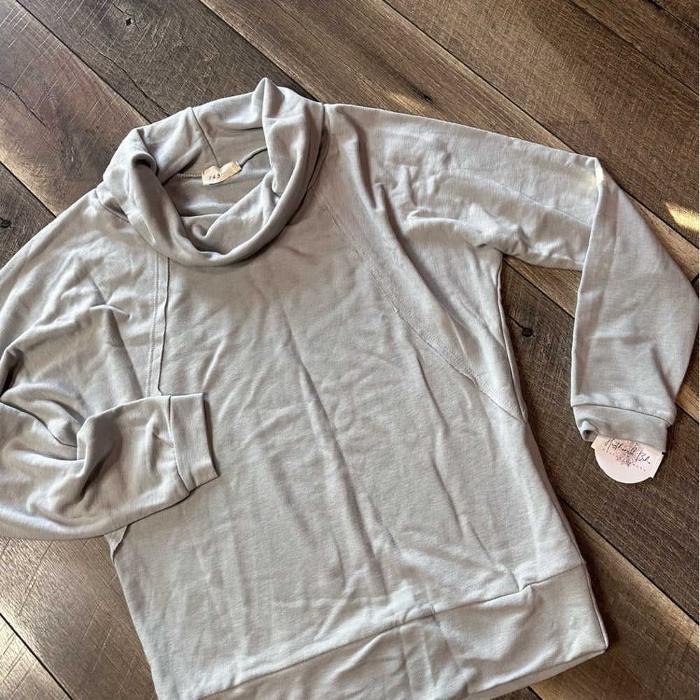 143 Story by Line Up Mint Long Sleeve Cowlneck Top