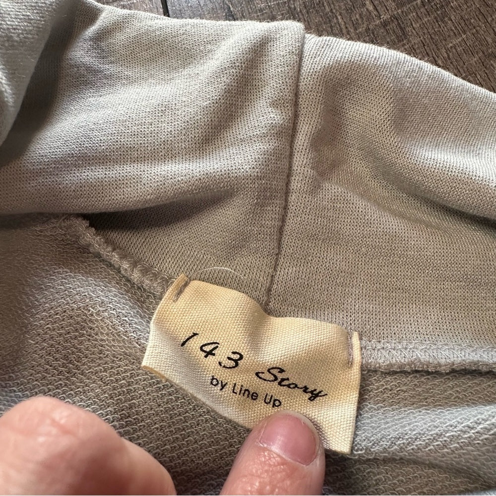 143 Story by Line Up Mint Long Sleeve Cowlneck Top