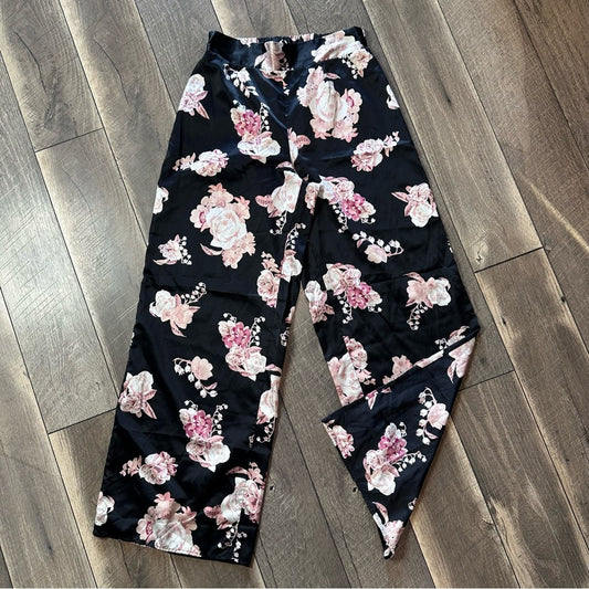Charlotte Russe Floral Wide Leg Pants