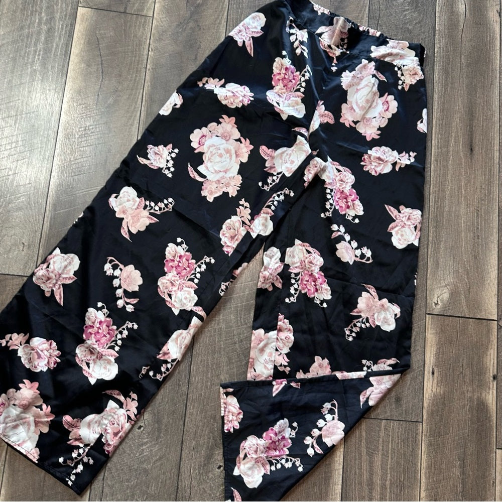 Charlotte Russe Floral Wide Leg Pants