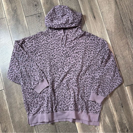 American Eagle Leopard Oversized Hoodie