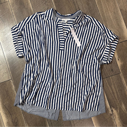 Jane + Delancey Striped Short Sleeve Top
