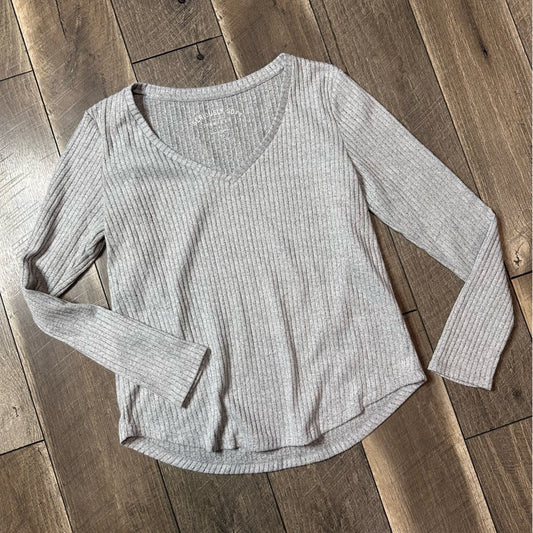 Aeropostale Seriously Soft V Neck Long Sleeve