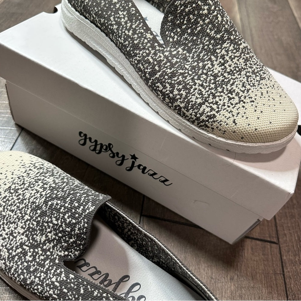 Gypsy Jazz Sporty Grey Slip On Shoes