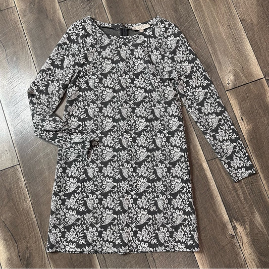 Loft Floral Long Sleeve Dress