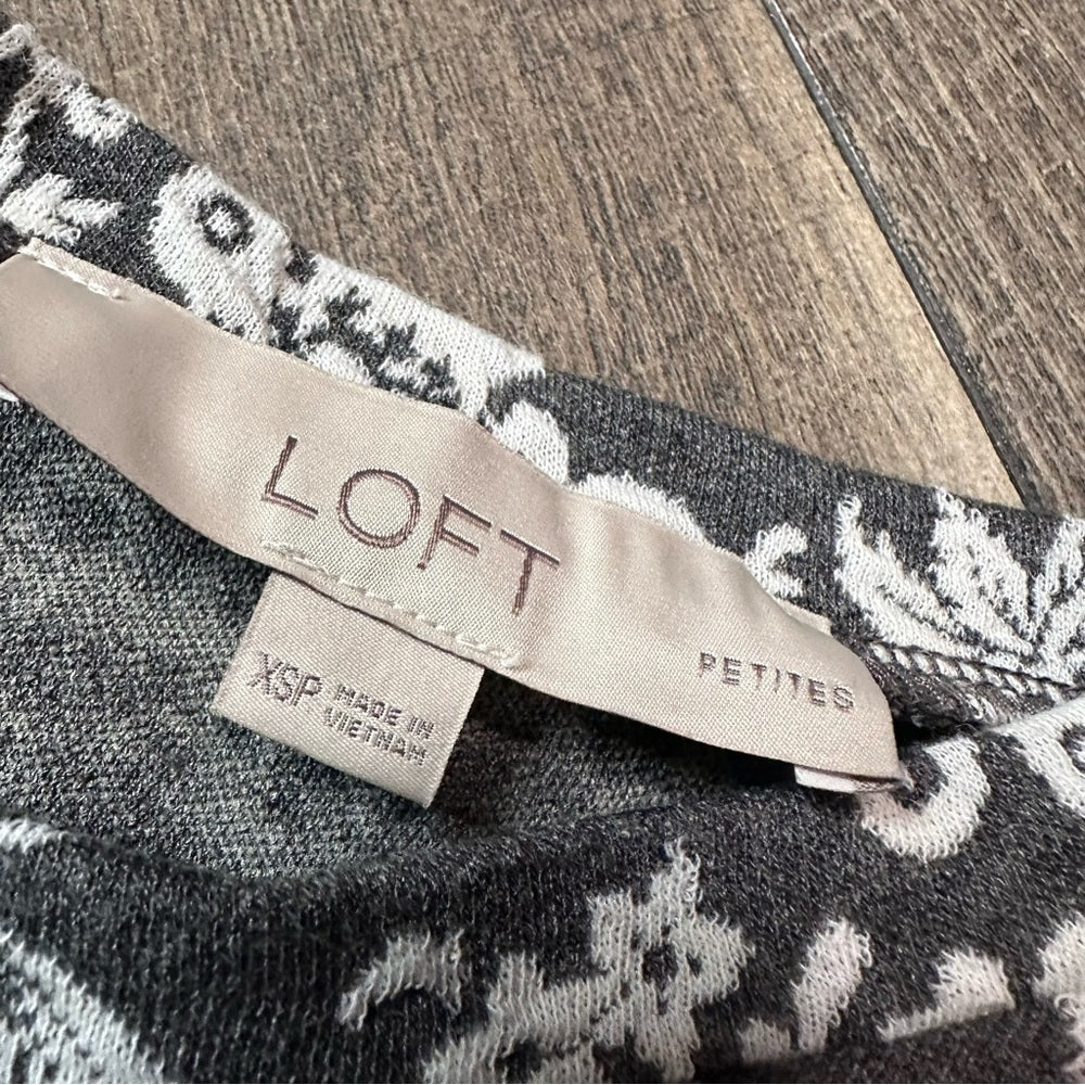Loft Floral Long Sleeve Dress
