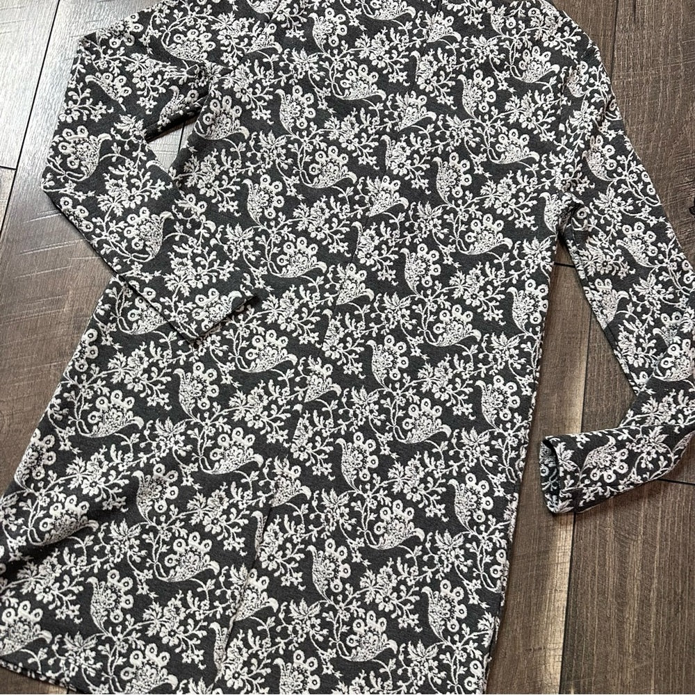 Loft Floral Long Sleeve Dress