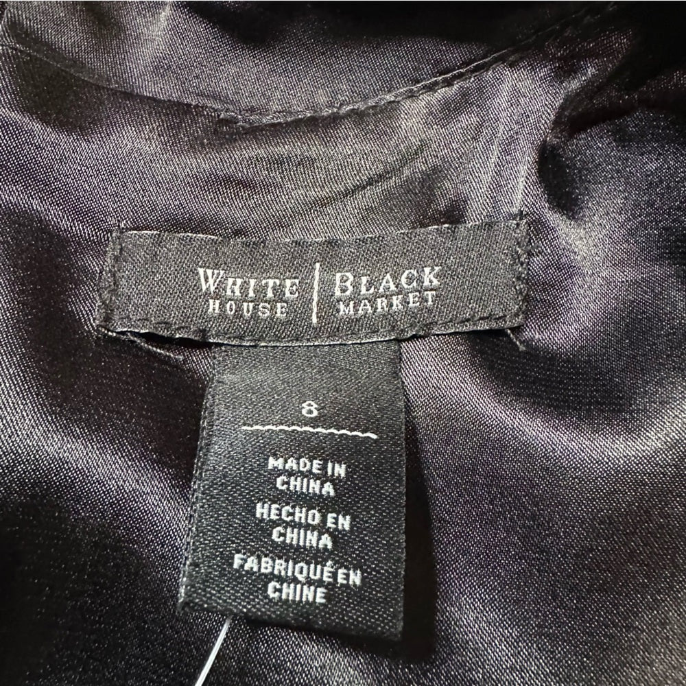 White House Black Market Velour Long Sleeve Dress