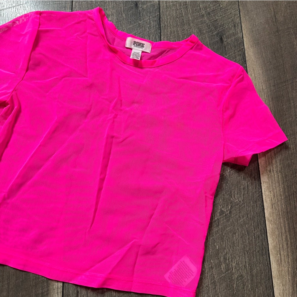 Victoria’s Secret PINK Sheer Crop Top