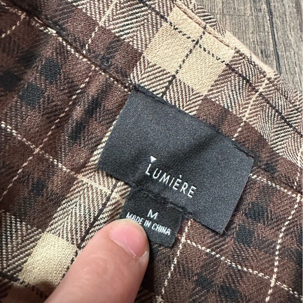 Lumiere Plaid Pullover Long Sleeve