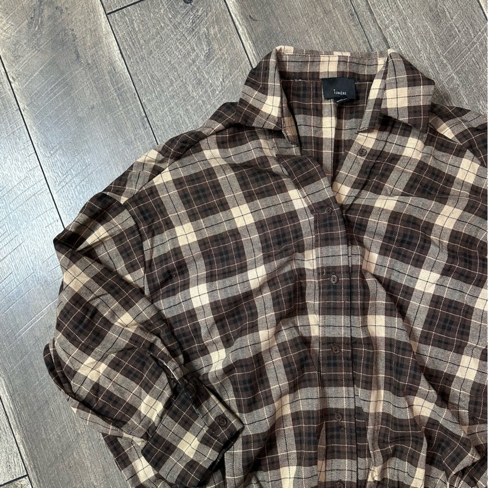 Lumiere Plaid Pullover Long Sleeve