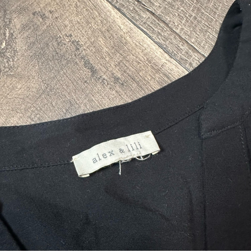 Alex & Lili  Black Midi Dress