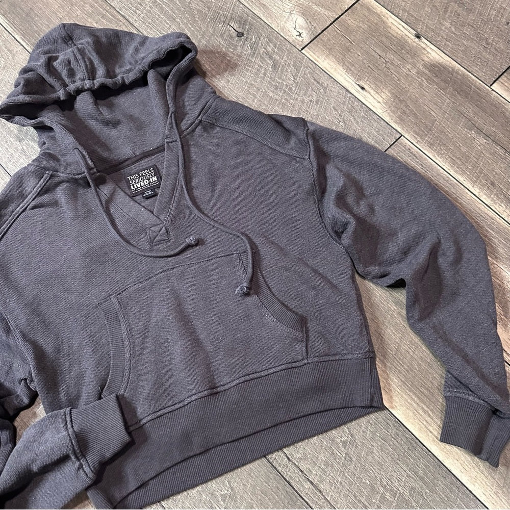 American Eagle Crop Hoodie