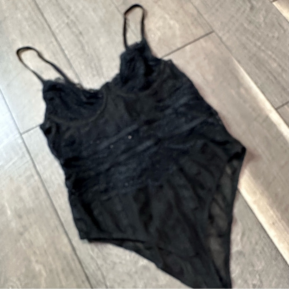 River Island Sheer Lace Bodysuit