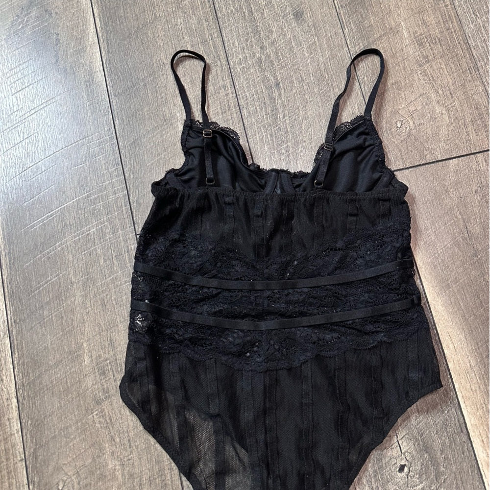 River Island Sheer Lace Bodysuit