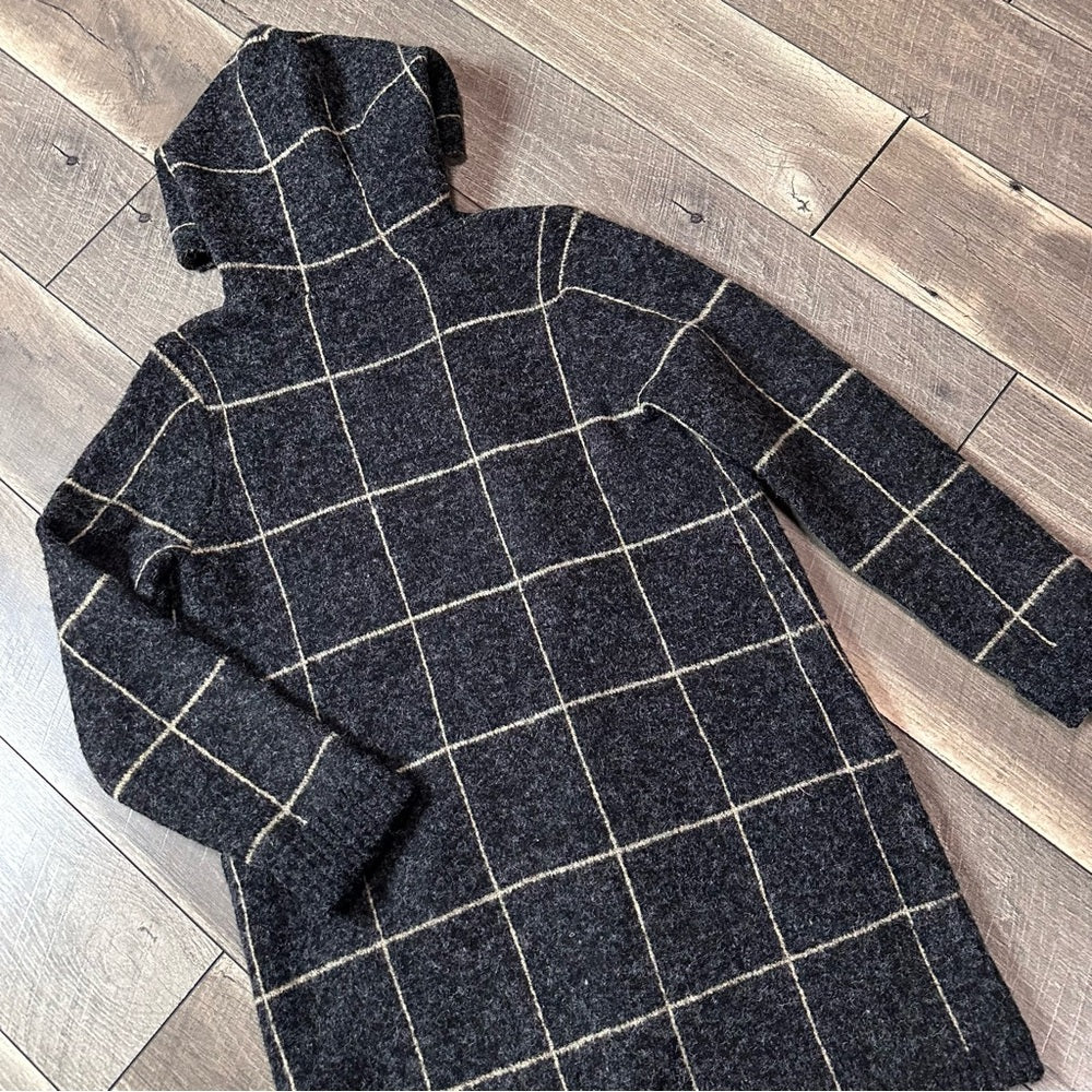 Cyrus Hooded Fuzzy Open Cardigan