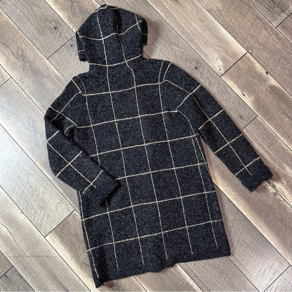 Cyrus Hooded Fuzzy Open Cardigan