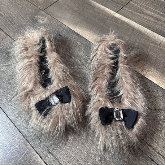 Betsey Johnson Fuzzy Slippers