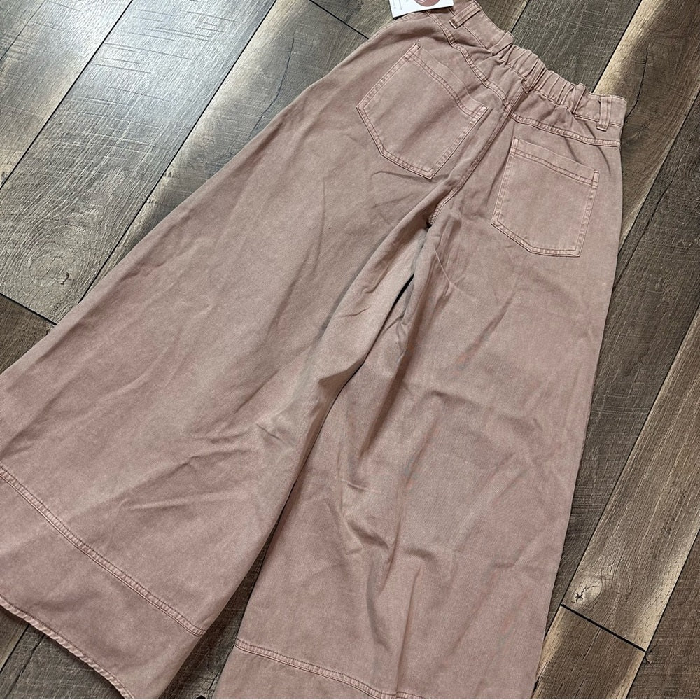 Mustard Seed Hi Rise Wide Leg Pants