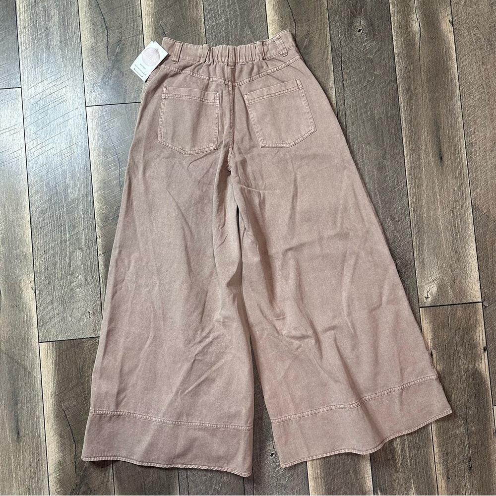 Mustard Seed Hi Rise Wide Leg Pants