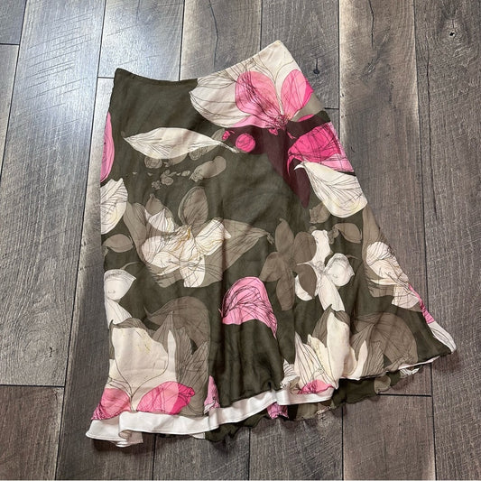 Ellen Tracy Silk Skirt