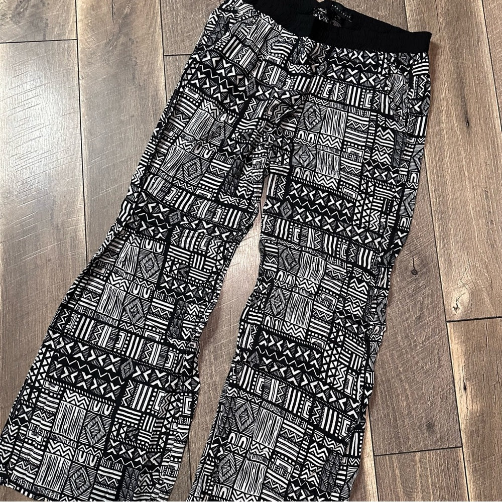 Sanctuary Aztec Rayon Wide Leg Pants
