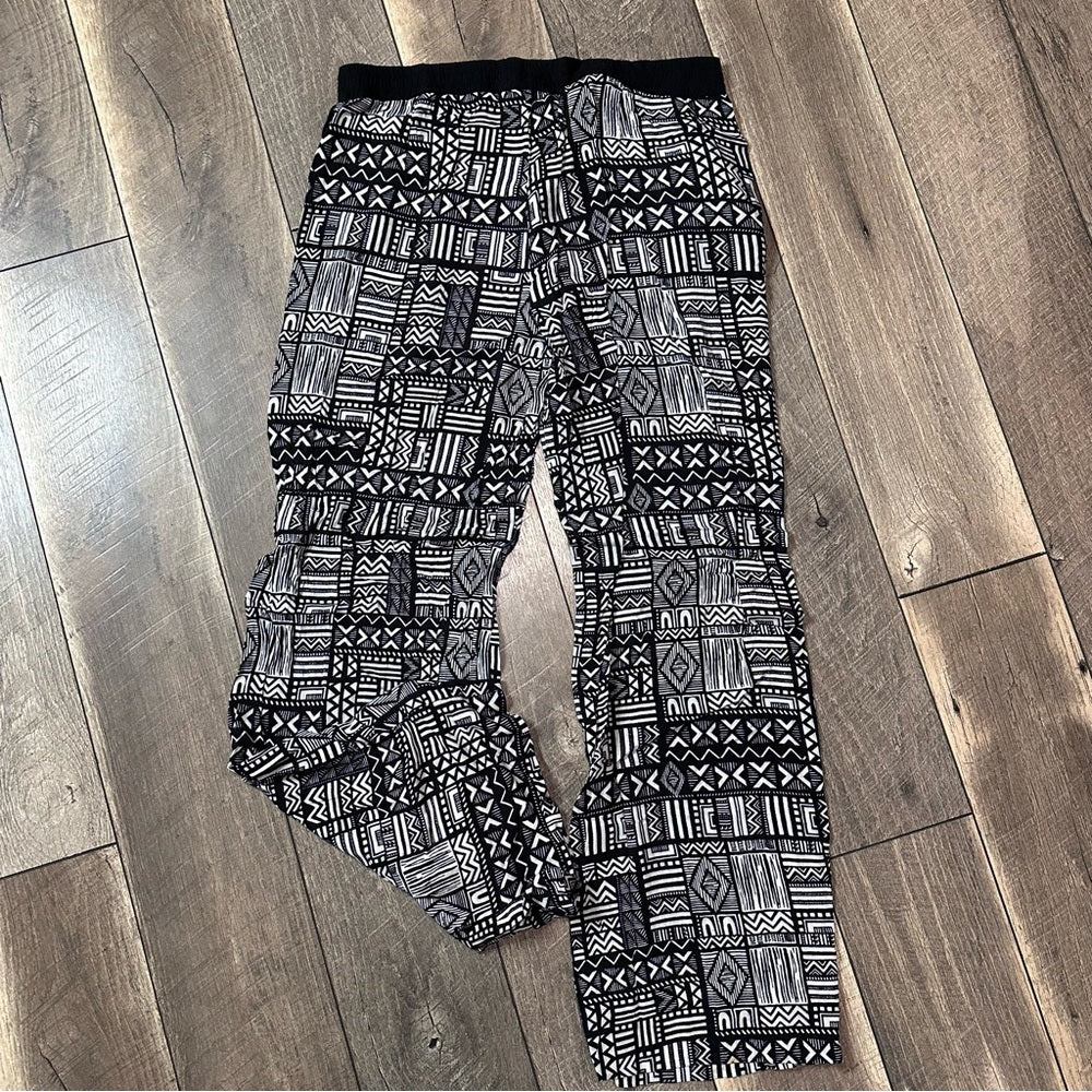Sanctuary Aztec Rayon Wide Leg Pants
